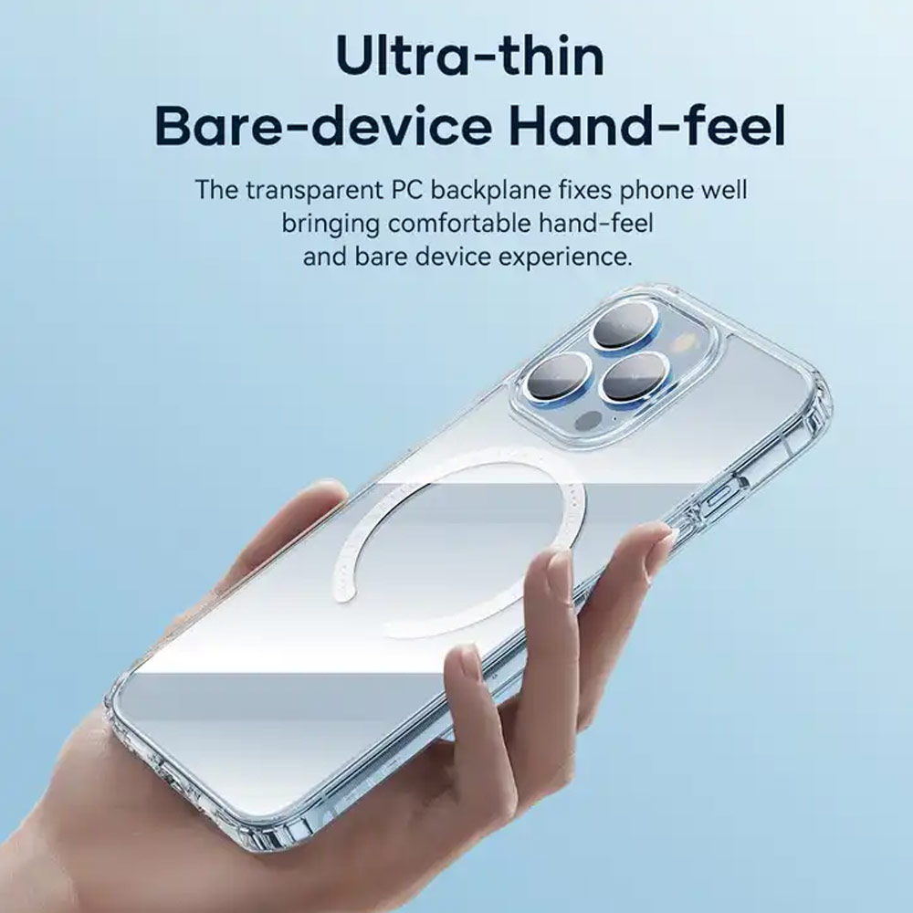 Picture of Apple iPhone 15 Plus 6.7 Case | Rock Pure Series Protection Magnetic Case Magsafe Compatible for iPhone 15 Plus 6.7 (Clear)