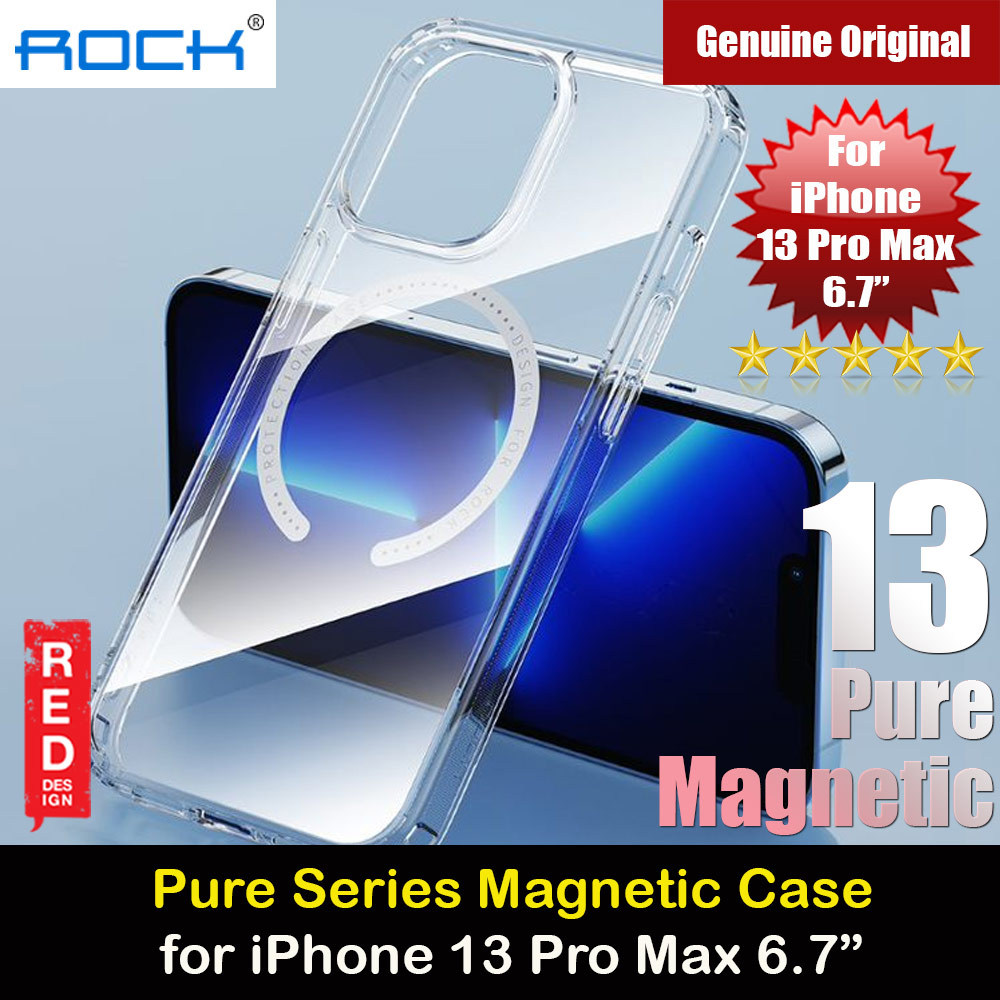 Picture of Rock Pure Series Protection Magnetic Case Magsafe Compatible for iPhone 13 Pro Max 6.7 (Clear) Apple iPhone 13 Pro Max 6.7- Apple iPhone 13 Pro Max 6.7 Cases, Apple iPhone 13 Pro Max 6.7 Covers, iPad Cases and a wide selection of Apple iPhone 13 Pro Max 6.7 Accessories in Malaysia, Sabah, Sarawak and Singapore 