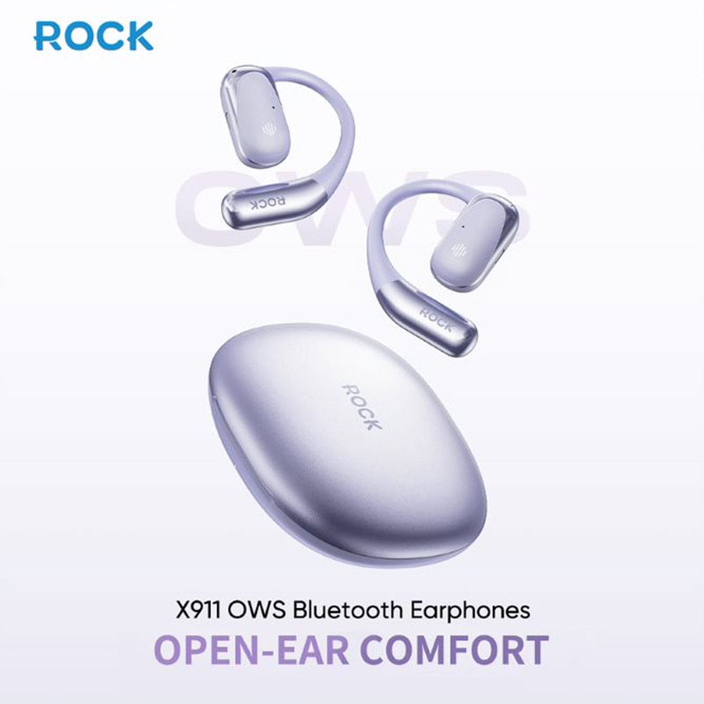 Picture of Rock X911 OWS Bluetooth Earphones Open Ear Comfort Hook Design Earphone Music Call Noise Cancellation (Gold Shin Chan)