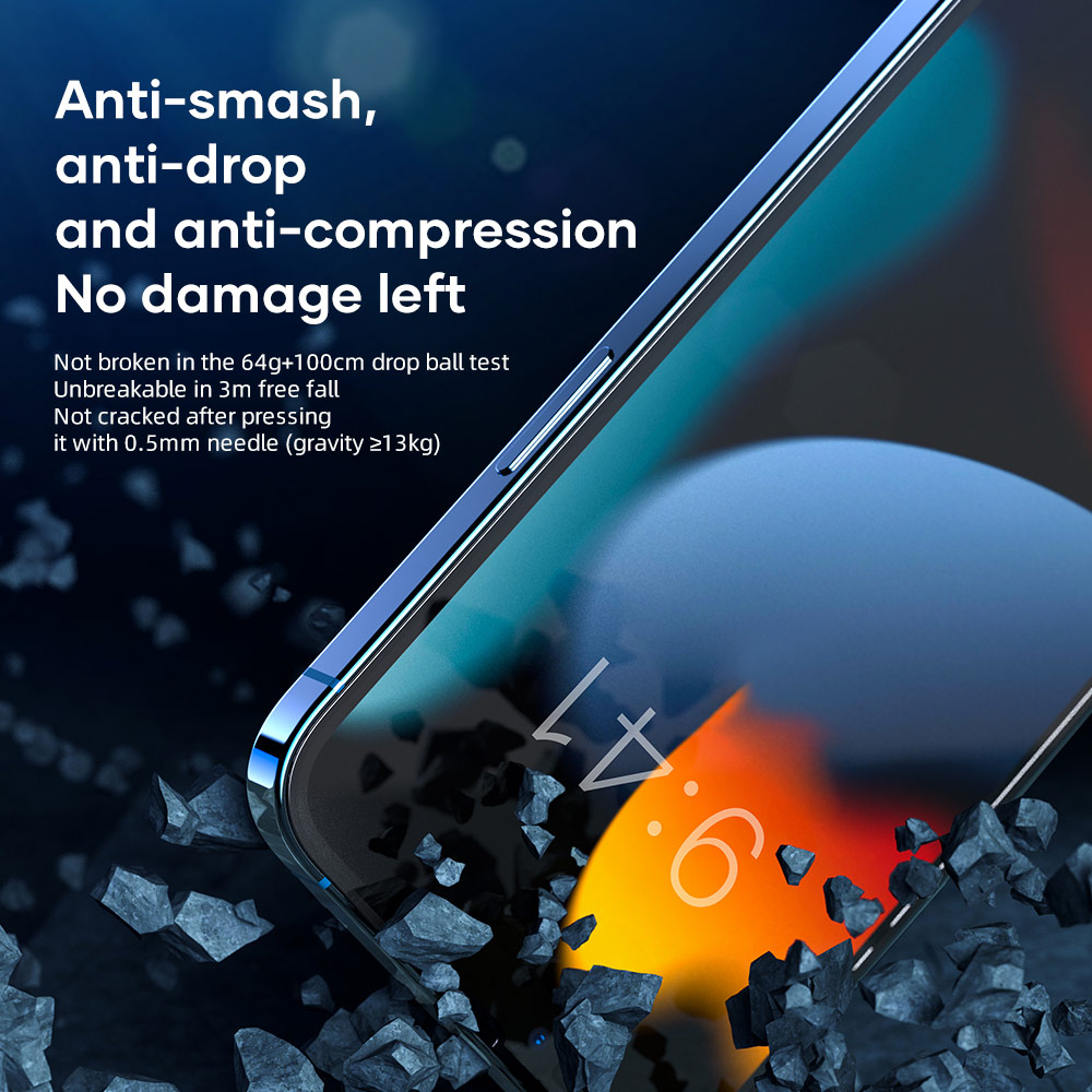 Picture of Apple iPhone 13 Pro Max 6.7  | Rock Space HD Full Coverage Anti Static Tempered Glass for iPhone 13 Pro Max 6.7 (Anti Static Clear)