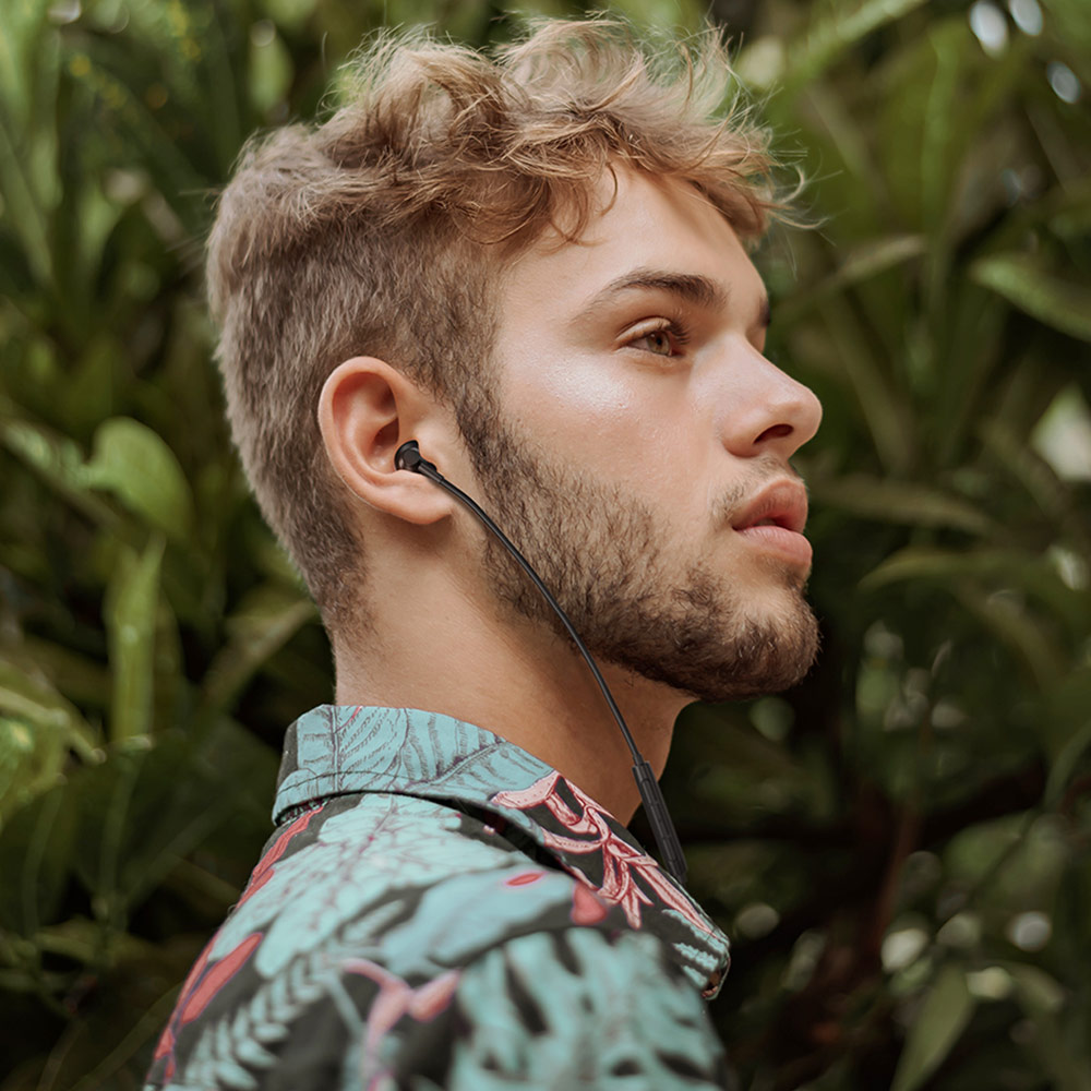 Picture of Rock Space C1 Type C Quality DAC Stereo Earphone Wired Type C Earphone (Black)