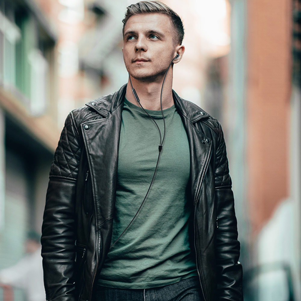 Picture of Rock Space C1 Type C Quality DAC Stereo Earphone Wired Type C Earphone (Black)