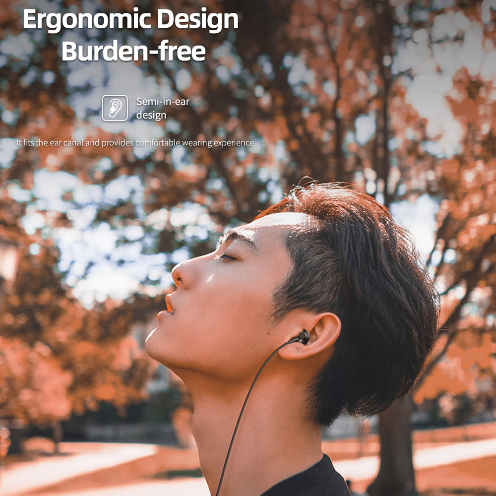 Picture of Rock Space C1 Type C Quality DAC Stereo Earphone Wired Type C Earphone (Black)