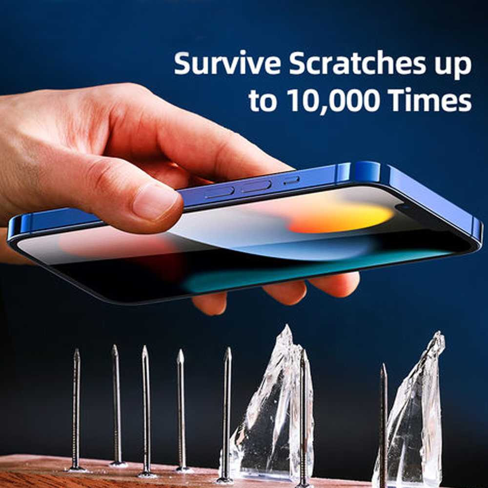 Picture of Apple iPhone 14 Plus 6.7 | Rock Space HD Full Coverage Tempered Glass with Dust Filter with Easy Installation Helper Tools for iPhone 14 Plus 13 Pro Max 6.7 (Crsytal Clear HD)