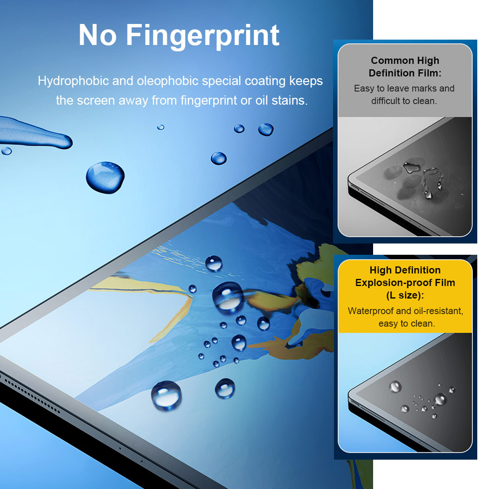 Picture of Apple iPad 10.2 7th gen 2019 Screen Protector | Rock Space Custom Made Crack Proof Explosion Proof Flexible TPU Soft Screen Protector for Tablet iPad up to 11 inches 295mm x 195mm (HD Clear)