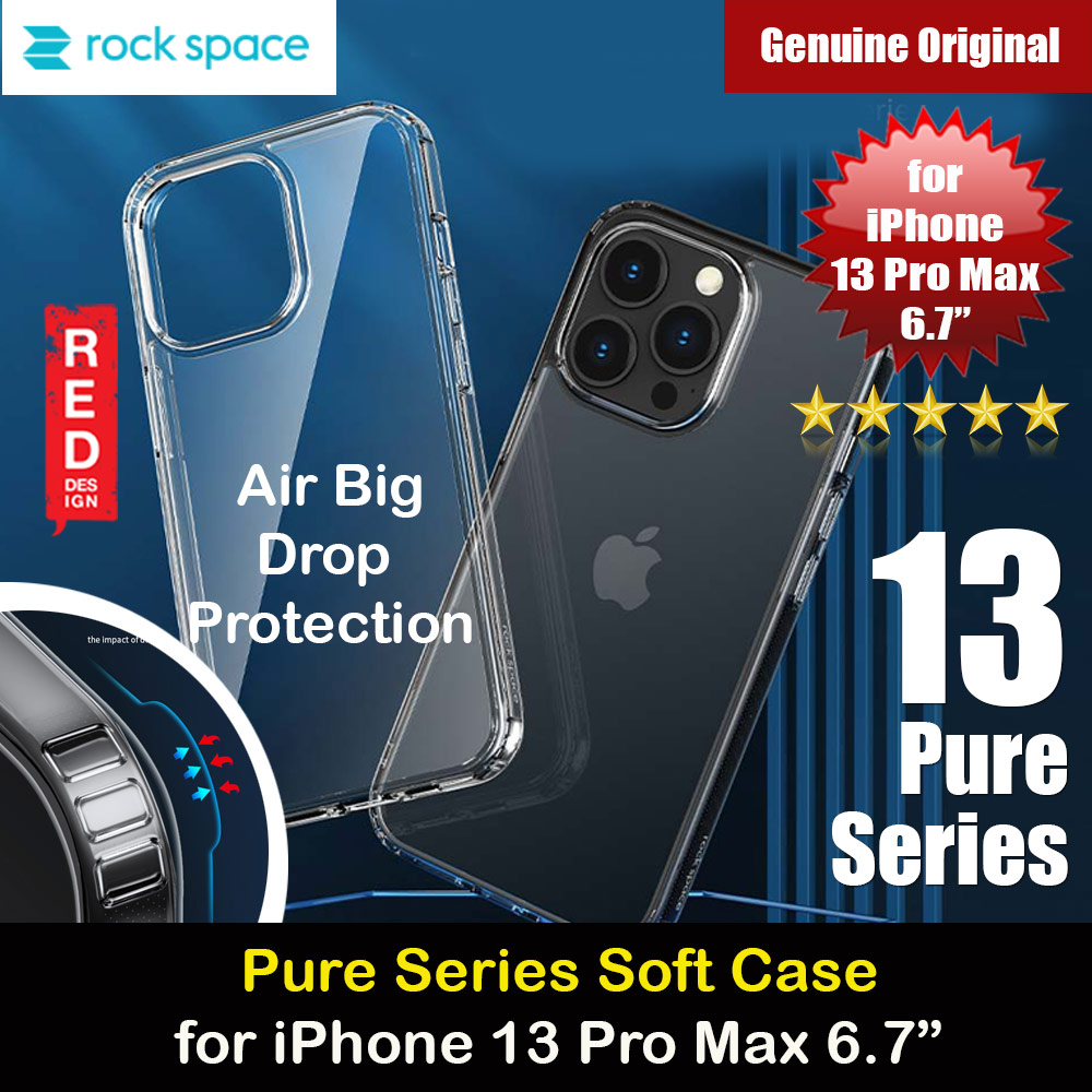 Picture of Rock Space Pure Series Soft Protection Case for iPhone 13 Pro Max (Clear) Apple iPhone 13 Pro Max 6.7- Apple iPhone 13 Pro Max 6.7 Cases, Apple iPhone 13 Pro Max 6.7 Covers, iPad Cases and a wide selection of Apple iPhone 13 Pro Max 6.7 Accessories in Malaysia, Sabah, Sarawak and Singapore 