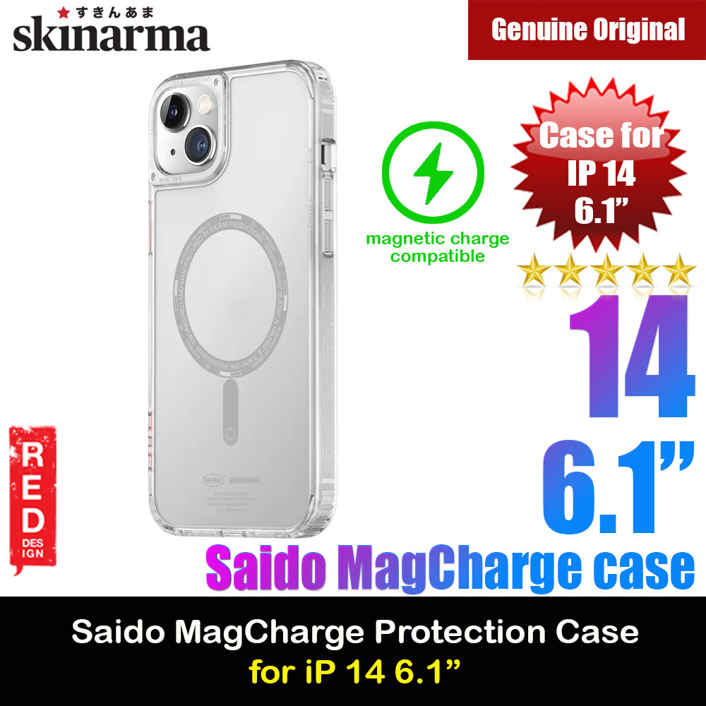 Picture of Skinarma Saido MagCharge Series Drop Protection Case with Magsafe Magnetic Charging Compatible for iPhone 14 6.1 (Clear) Apple iPhone 14 6.1- Apple iPhone 14 6.1 Cases, Apple iPhone 14 6.1 Covers, iPad Cases and a wide selection of Apple iPhone 14 6.1 Accessories in Malaysia, Sabah, Sarawak and Singapore 