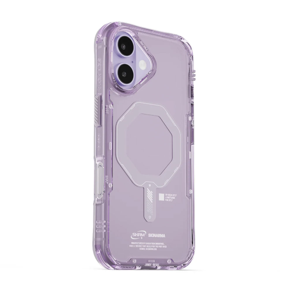 Picture of Apple iPhone 17 6.3 Case | Skinarma Saido Magcharge Drop Protection Case for iPhone 17 6.3 (Lilac)