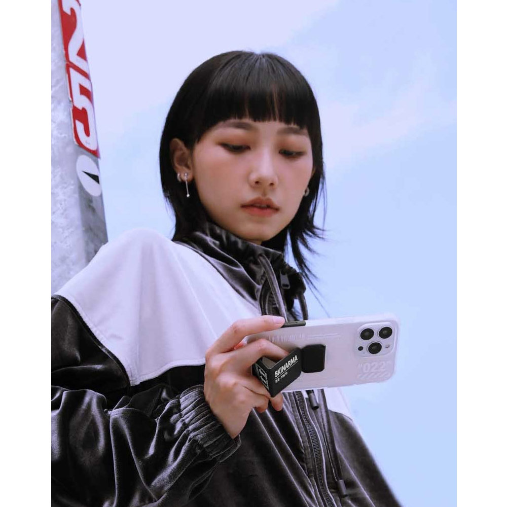 Picture of Apple iPhone 14 Pro 6.1 Case | Skinarma Taihi Sora 4 Corners Drop Protection Grip Stand Case for iPhone 14 Pro 6.1 (Blue)