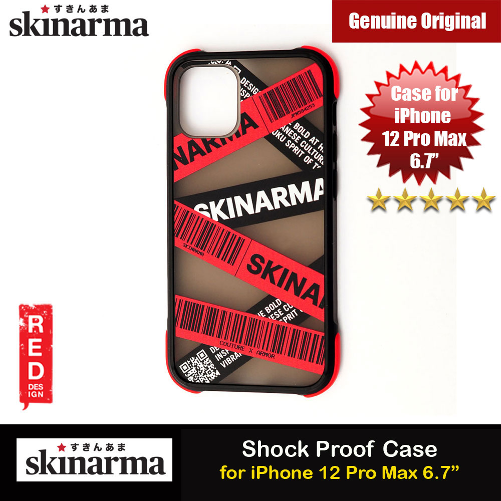 Picture of Skinarma Shock Proof Back Case Designed Drop Protection for iPhone 12 Pro Max 6.7 (Kakudo Red) Apple iPhone 12 Pro Max 6.7- Apple iPhone 12 Pro Max 6.7 Cases, Apple iPhone 12 Pro Max 6.7 Covers, iPad Cases and a wide selection of Apple iPhone 12 Pro Max 6.7 Accessories in Malaysia, Sabah, Sarawak and Singapore 