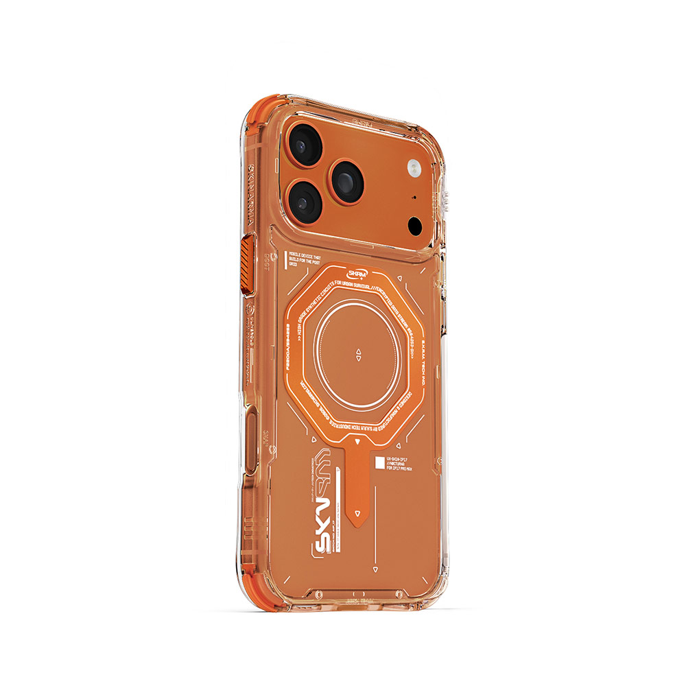 Picture of Apple iPhone 17 Pro 6.3 Case | Skinarma Magma Magcharge Drop Protection Case for iPhone 17 Pro 6.3 (Orange)