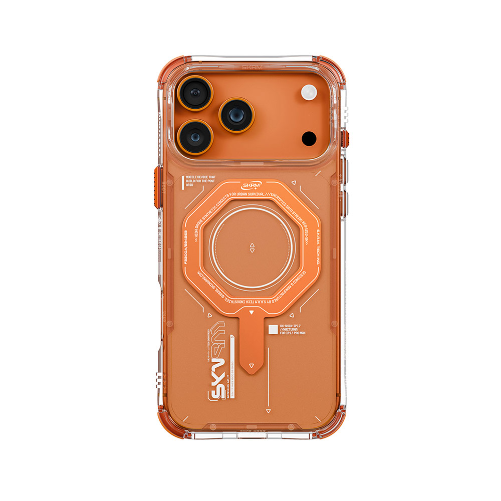 Picture of Apple iPhone 17 Pro 6.3 Case | Skinarma Magma Magcharge Drop Protection Case for iPhone 17 Pro 6.3 (Orange)