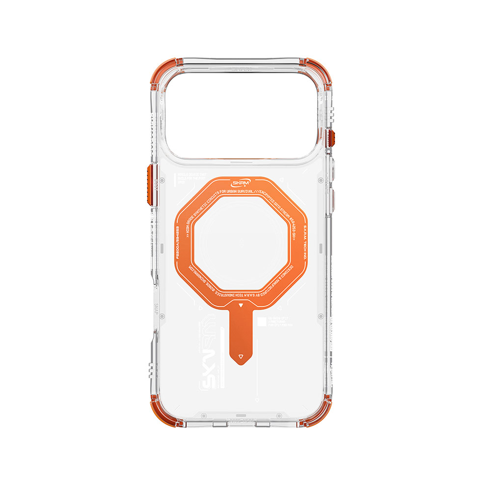 Picture of Apple iPhone 17 Pro 6.3 Case | Skinarma Magma Magcharge Drop Protection Case for iPhone 17 Pro 6.3 (Orange)