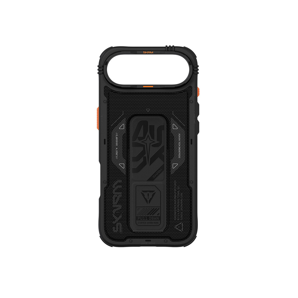 Picture of Apple iPhone Air 6.5 Case | Skinarma Phantom Magcharge Grip Stand Droop Protection Case for iPhone 17 Air 6.5 (Black)