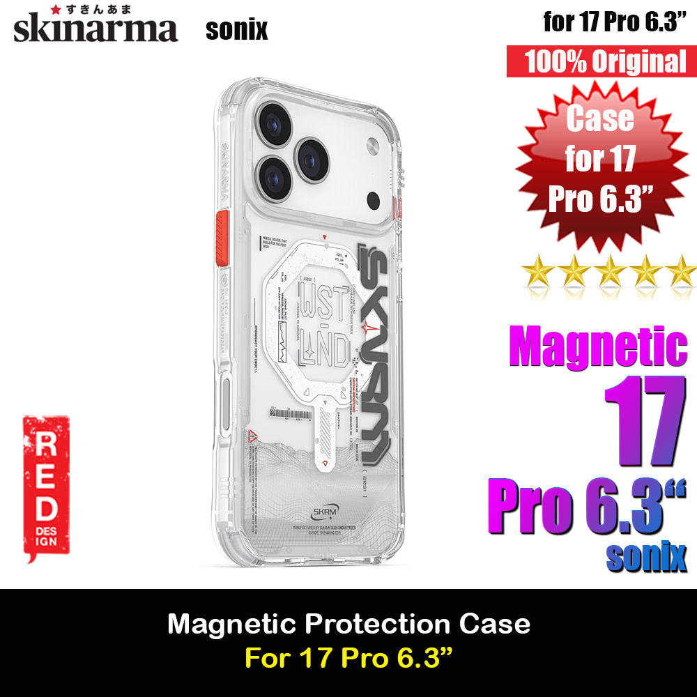 Picture of Skinarma Sonix Magcharge Drop Protection Case for iPhone 17 Pro 6.3 (Clear) Apple iPhone 17 Pro 6.3- Apple iPhone 17 Pro 6.3 Cases, Apple iPhone 17 Pro 6.3 Covers, iPad Cases and a wide selection of Apple iPhone 17 Pro 6.3 Accessories in Malaysia, Sabah, Sarawak and Singapore 