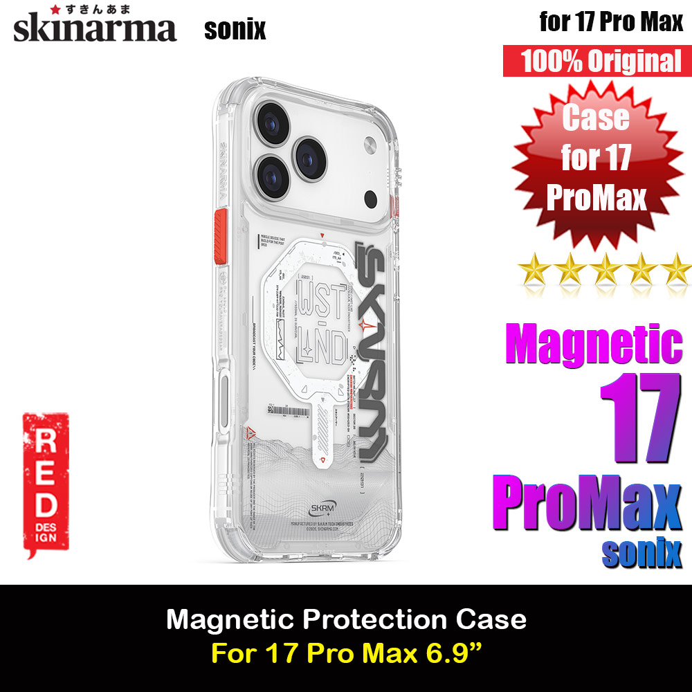Picture of Skinarma Sonix Magcharge Drop Protection Case for iPhone 17 Pro Max 6.9 (Clear) Apple iPhone 17 Pro Max 6.9- Apple iPhone 17 Pro Max 6.9 Cases, Apple iPhone 17 Pro Max 6.9 Covers, iPad Cases and a wide selection of Apple iPhone 17 Pro Max 6.9 Accessories in Malaysia, Sabah, Sarawak and Singapore 
