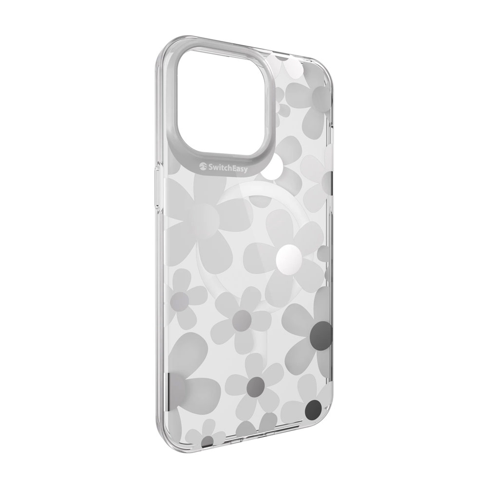 Picture of Apple iPhone 15 Pro Max 6.7 Case | Switcheasy Artist Double In Mold Decoration Fashionable Magsafe Compatible Case for Apple iPhone 15 Pro Max 6.7 (Fleur)
