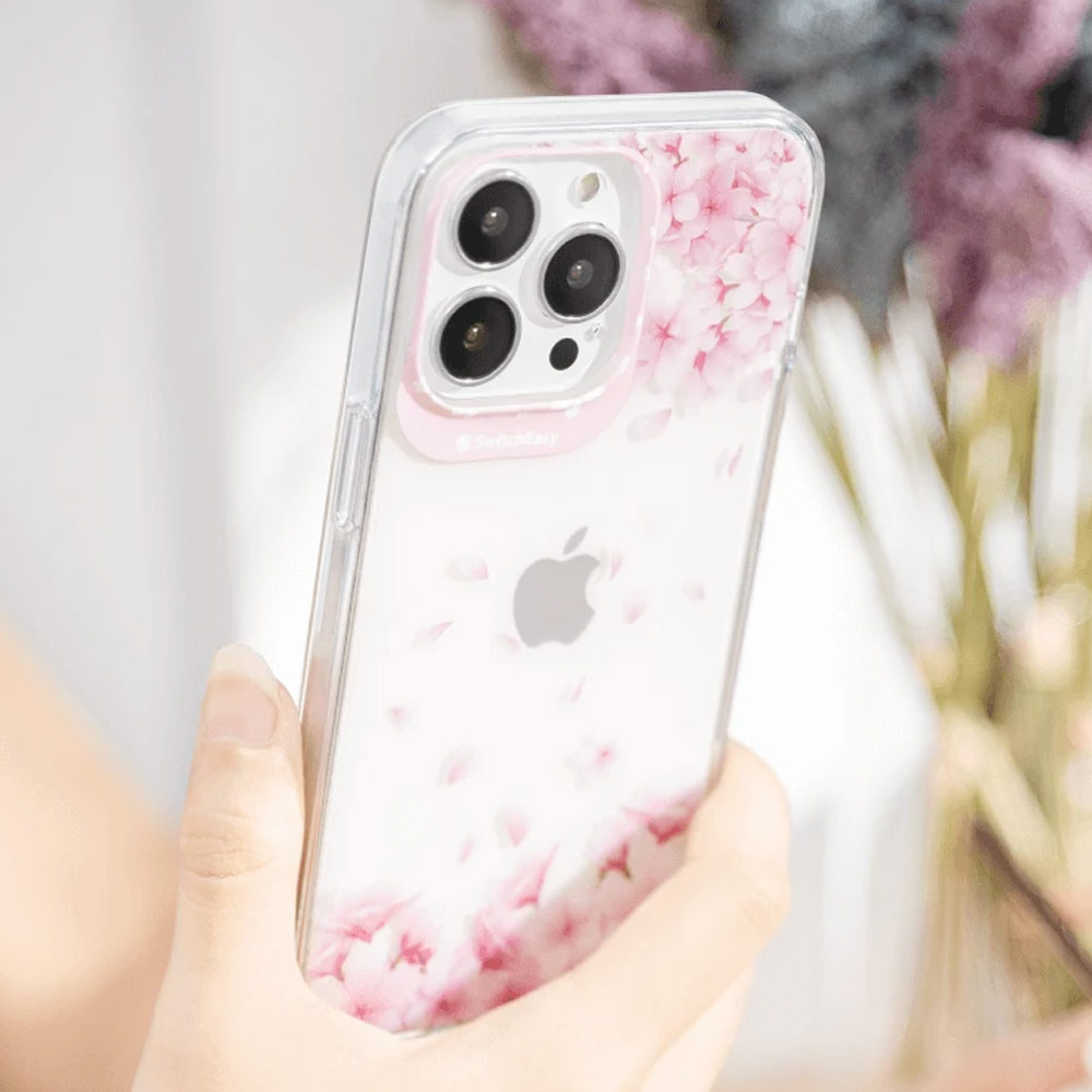 Picture of Apple iPhone 13 Pro 6.1 Case | Switcheasy Artist Double In Mold Decoration Case for Apple iPhone 13 Pro 6.1 (Sakura)