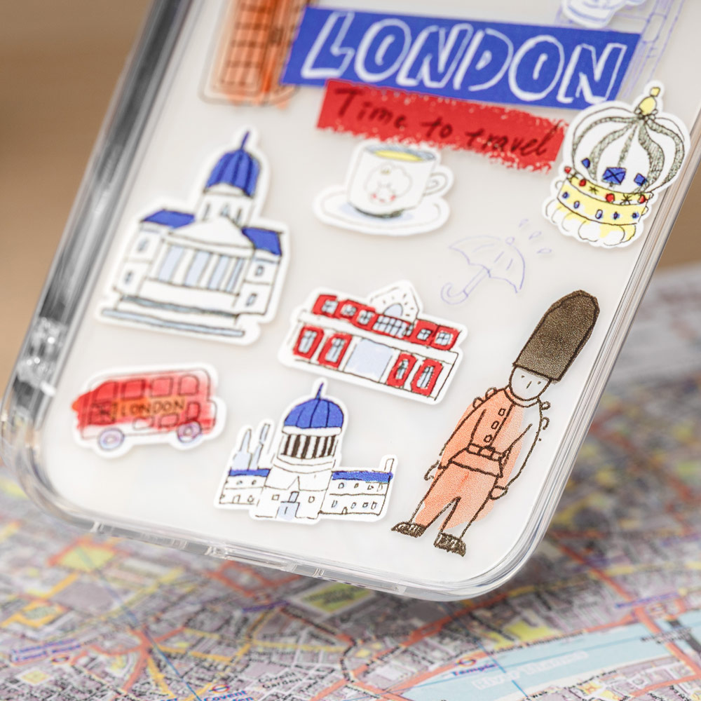 Picture of Apple iPhone 15 Pro 6.1 Case | Switcheasy Travel City Double In Mold Decoration Fashionable Magsafe Compatible Case for Apple iPhone 15 Pro 6.1 (Taipei)