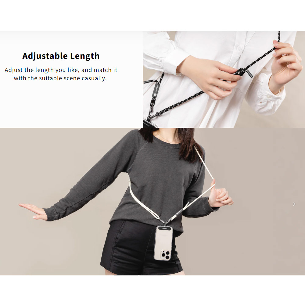 Picture of Switcheasy Easy Strap Crossbody Lanyard Shoulder Holder Card Link Adjustable Strap for any closed-bottom phone case (Army Green)