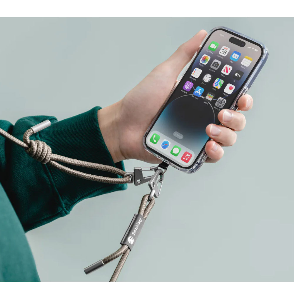 Picture of Switcheasy Easy Strap Crossbody Lanyard Shoulder Holder Card Link Adjustable Strap for any closed-bottom phone case (Army Green)