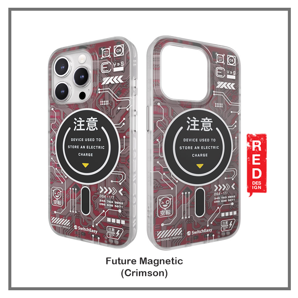 Picture of Apple iPhone 15 Pro 6.1 Case | Switcheasy Future Double In Mold Decoration Fashionable Magsafe Compatible Case for Apple iPhone 15 Pro 6.1 (Crimson)