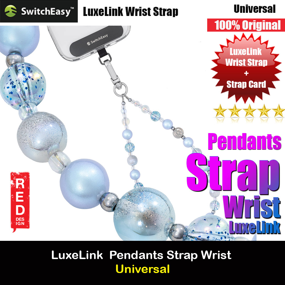 Picture of Switcheasy Luxe Pendan Wrist Strap Strap Card Phone Lanyard for any closed-bottom phone case (Mermaind Melody) Red Design- Red Design Cases, Red Design Covers, iPad Cases and a wide selection of Red Design Accessories in Malaysia, Sabah, Sarawak and Singapore 