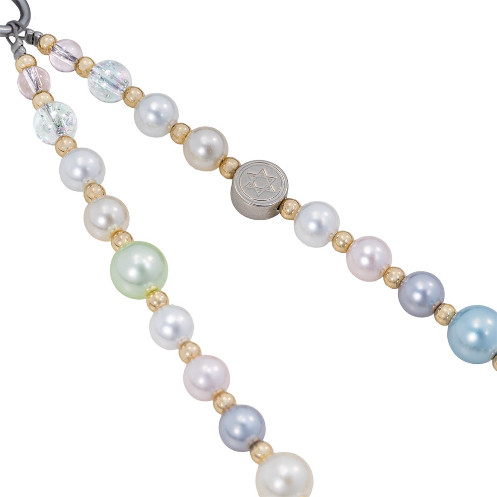 Picture of Switcheasy Luxe Pendan Wrist Strap Strap Card Phone Lanyard for any closed-bottom phone case (Pastel Dream)