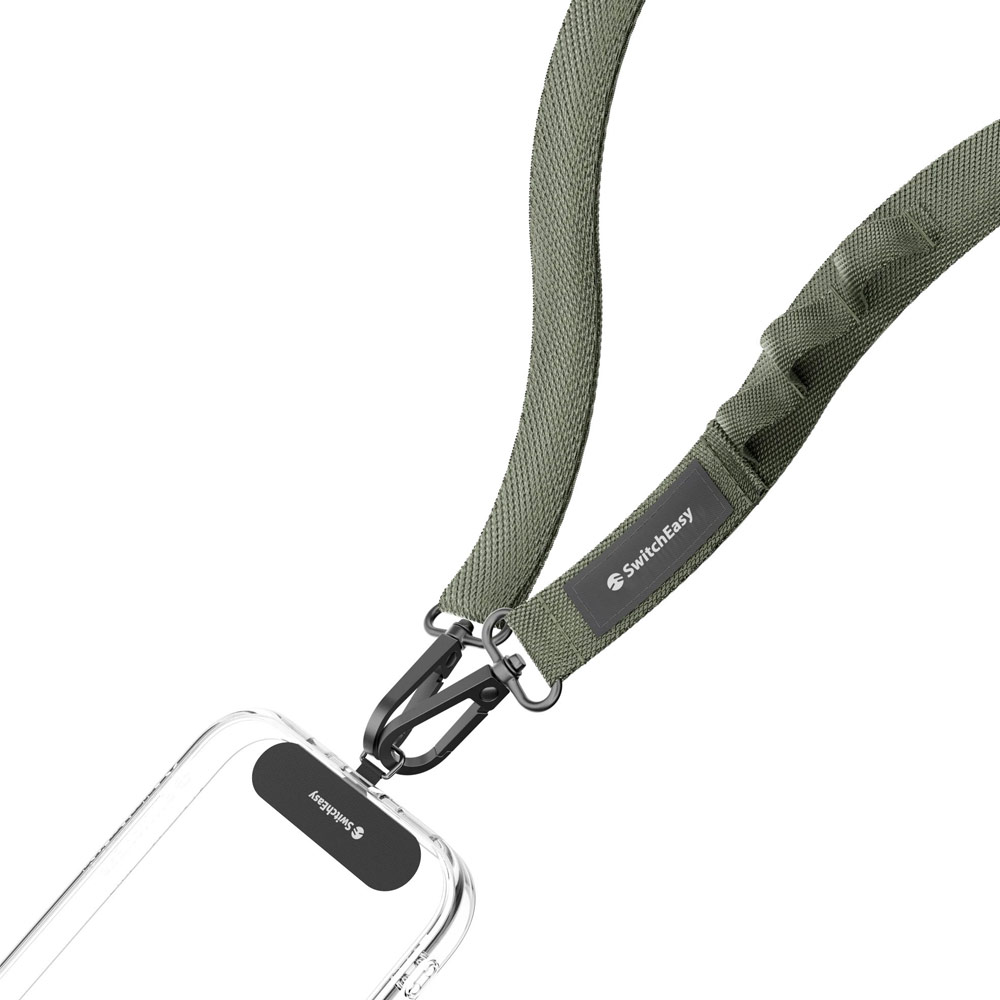 Picture of Switcheasy Easy Strap with Multiple Hang Design Crossbody Lanyard Shoulder Holder Card Link Adjustable Strap for any closed-bottom phone case (Cactus Green)