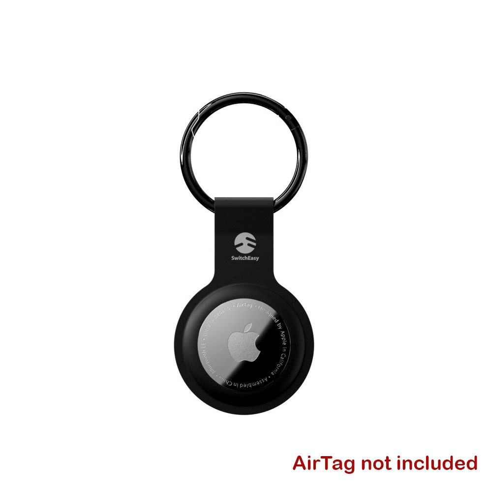 Picture of Apple Air Tag  | Switcheasy Skin Silicone Keyring for Apple AirTag (Black)