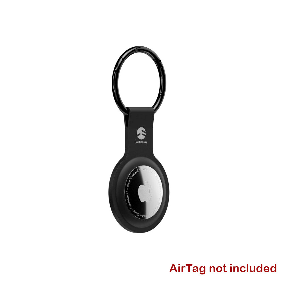 Picture of Apple Air Tag  | Switcheasy Skin Silicone Keyring for Apple AirTag (Black)