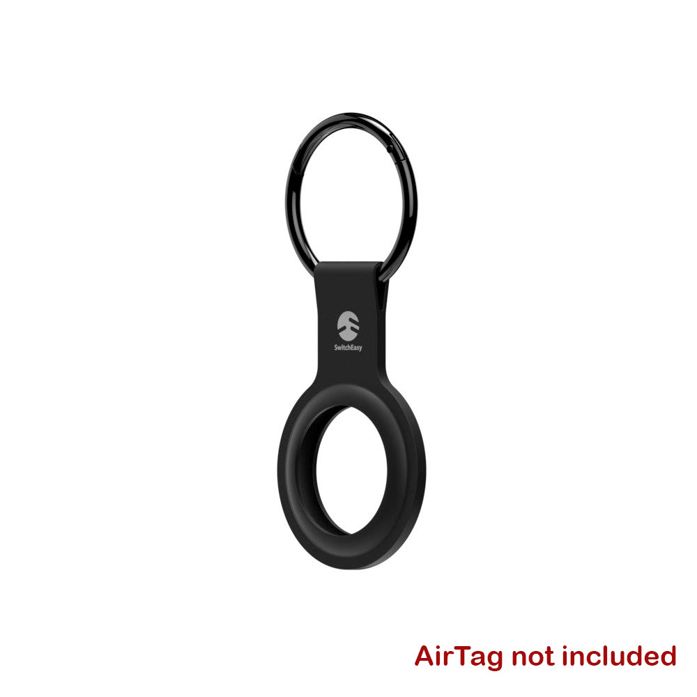 Picture of Apple Air Tag  | Switcheasy Skin Silicone Keyring for Apple AirTag (Black)