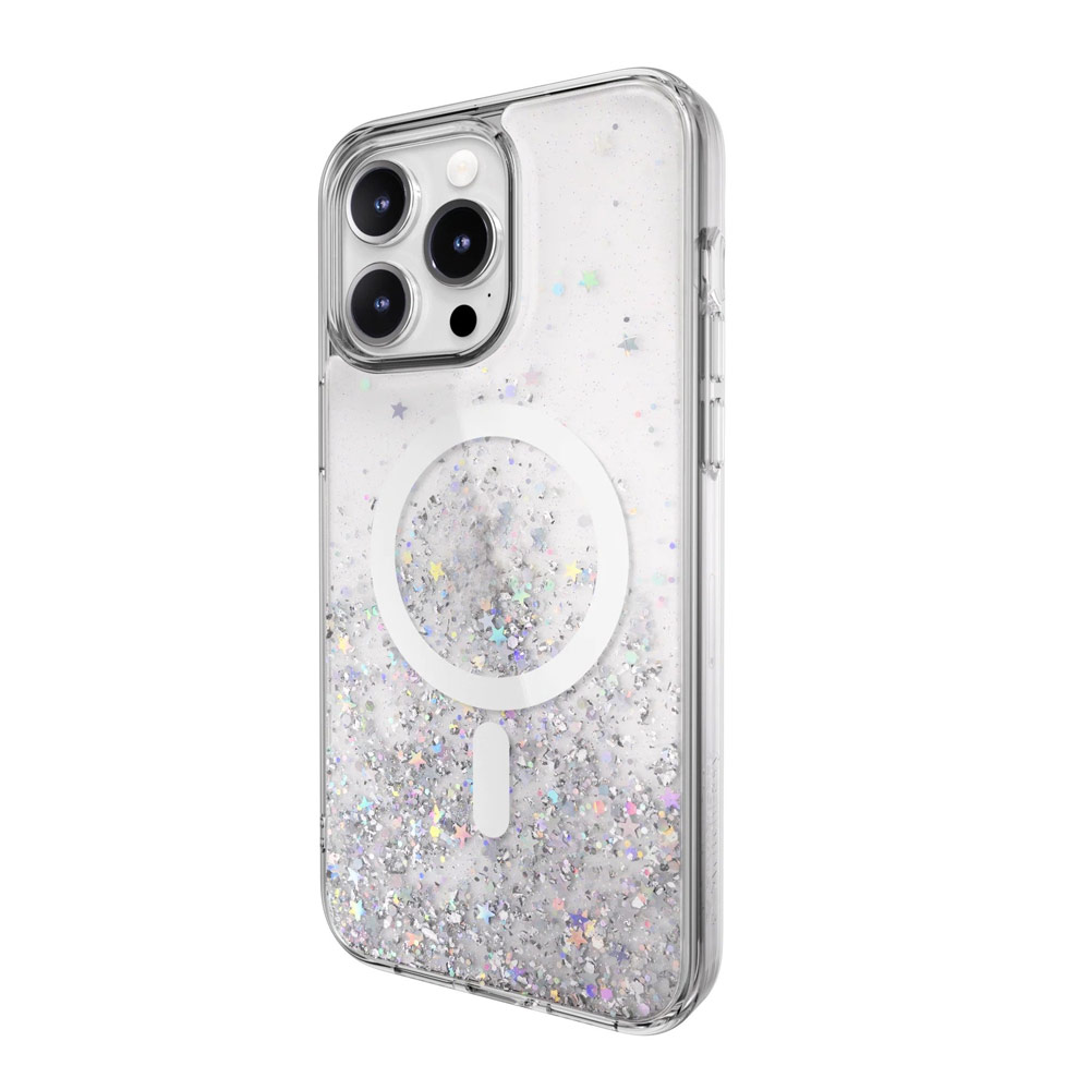 Picture of Apple iPhone 15 Pro Max 6.7 Case | Switcheasy Starfield 3D Decoration Fashionable Magsafe Compatible Case for Apple iPhone 15 Pro Max 6.7 (Clear)