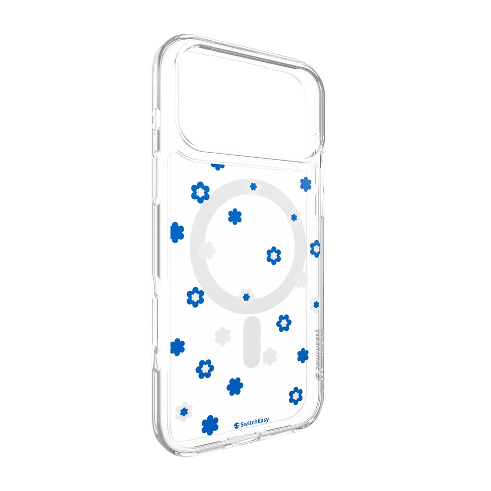 Picture of Apple iPhone 17 Pro Max 6.9 Case | Switcheasy Style M Pattern Fashionable Magsafe Compatible Case for iPhone 17 Pro Max 6.9 (Blue)