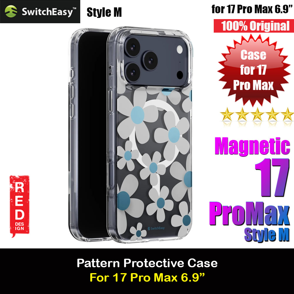 Picture of Switcheasy FleurM M 3D Flower Fashionable Magsafe Compatible Case for iPhone 17 Pro Max 6.9 (Blue Gray) Apple iPhone 17 Pro Max 6.9- Apple iPhone 17 Pro Max 6.9 Cases, Apple iPhone 17 Pro Max 6.9 Covers, iPad Cases and a wide selection of Apple iPhone 17 Pro Max 6.9 Accessories in Malaysia, Sabah, Sarawak and Singapore 