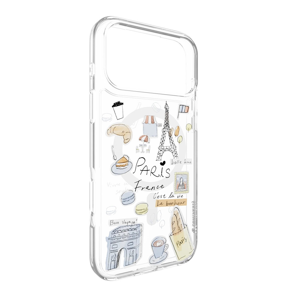 Picture of Apple iPhone 17 Pro 6.3 Case | Switcheasy Style M Travel City Fashionable Magsafe Compatible Case for iPhone 17 Pro 6.3 (Paris)