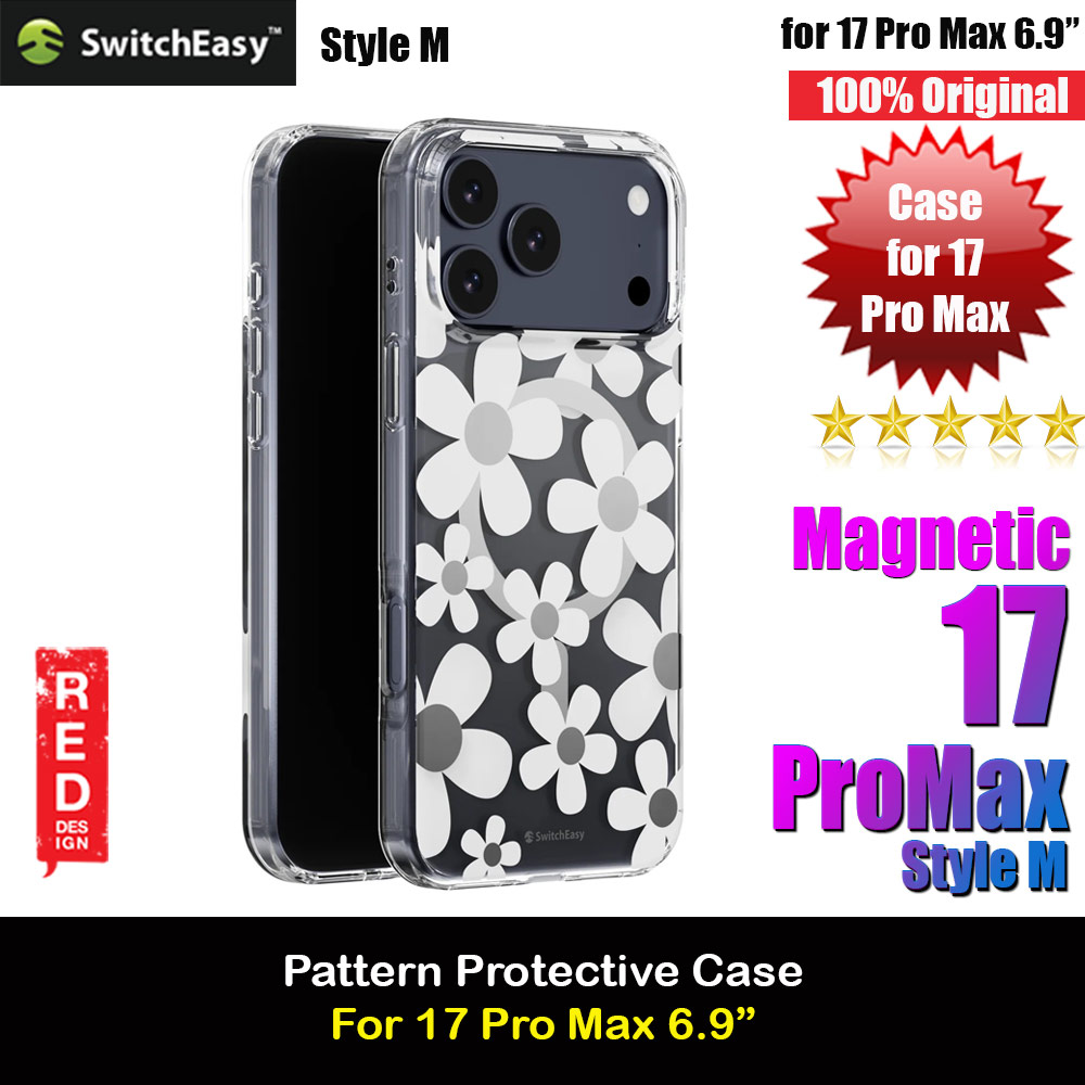 Picture of Switcheasy FleurM M 3D Flower Fashionable Magsafe Compatible Case for iPhone 17 Pro Max 6.9 (White) Apple iPhone 17 Pro Max 6.9- Apple iPhone 17 Pro Max 6.9 Cases, Apple iPhone 17 Pro Max 6.9 Covers, iPad Cases and a wide selection of Apple iPhone 17 Pro Max 6.9 Accessories in Malaysia, Sabah, Sarawak and Singapore 