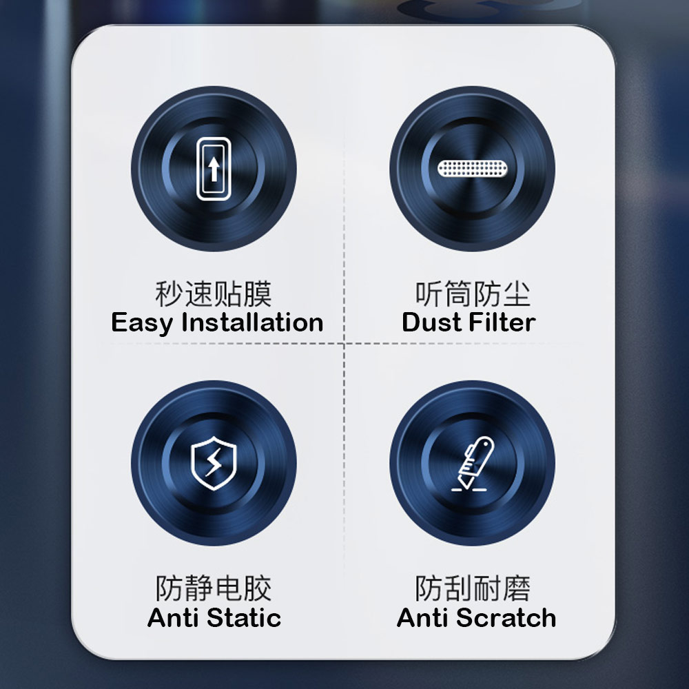 Picture of Apple iPhone 13 Pro Max 6.7  | Totu Full Coverage Tempered Glass with Easy Installation Tools with Dust Filter for iPhone 13 Pro Max 6.7 (Clear)