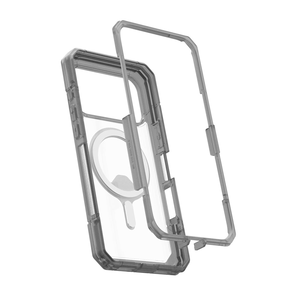 Picture of Apple iPhone 17 Pro Max 6.9 Case | UAG Trooper Magsafe Drop Proof Shock Absorbing Drop Protection Case for iPhone 17 Pro Max 6.9 (Clear Ash)