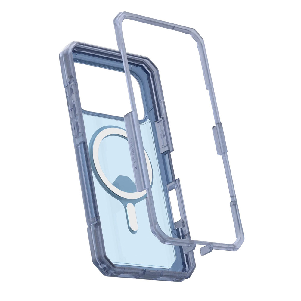 Picture of Apple iPhone 17 Pro Max 6.9 Case | UAG Trooper Magsafe Drop Proof Shock Absorbing Drop Protection Case for iPhone 17 Pro Max 6.9 (Cloud Blue)