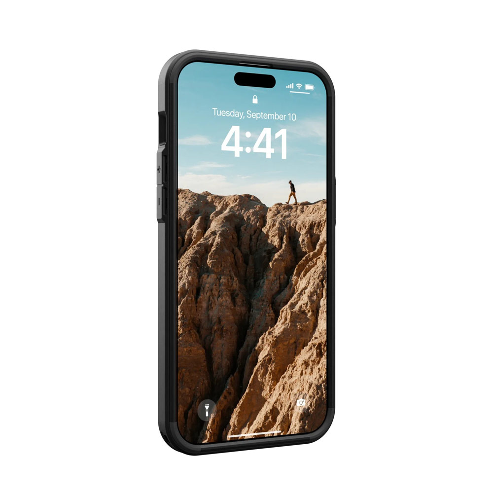 Picture of Apple iPhone 15 Pro 6.1 Case | UAG Civilian Magsafe Drop Proof Shock Absorbing Drop Protection Case Case for iPhone 15 Pro 6.1 (Black)