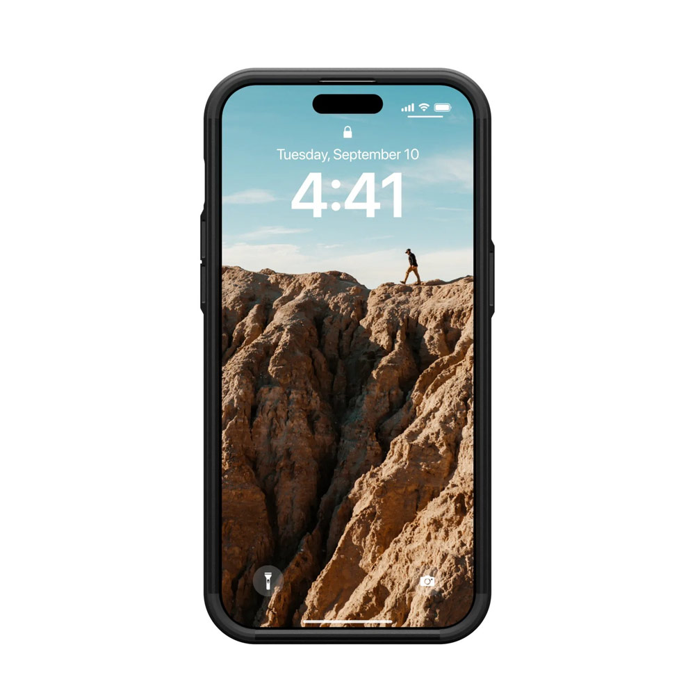 Picture of Apple iPhone 15 Pro Max 6.7 Case | UAG Civilian Magsafe Drop Proof Shock Absorbing Drop Protection Case Case for iPhone 15 Pro Max 6.7 (Black)