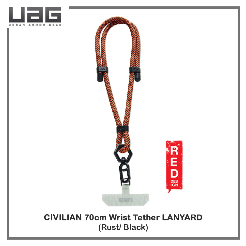 Picture of UAG Civilian Wrist Tether Lanyard Holder Link Strap for Phone case (Rust Black)