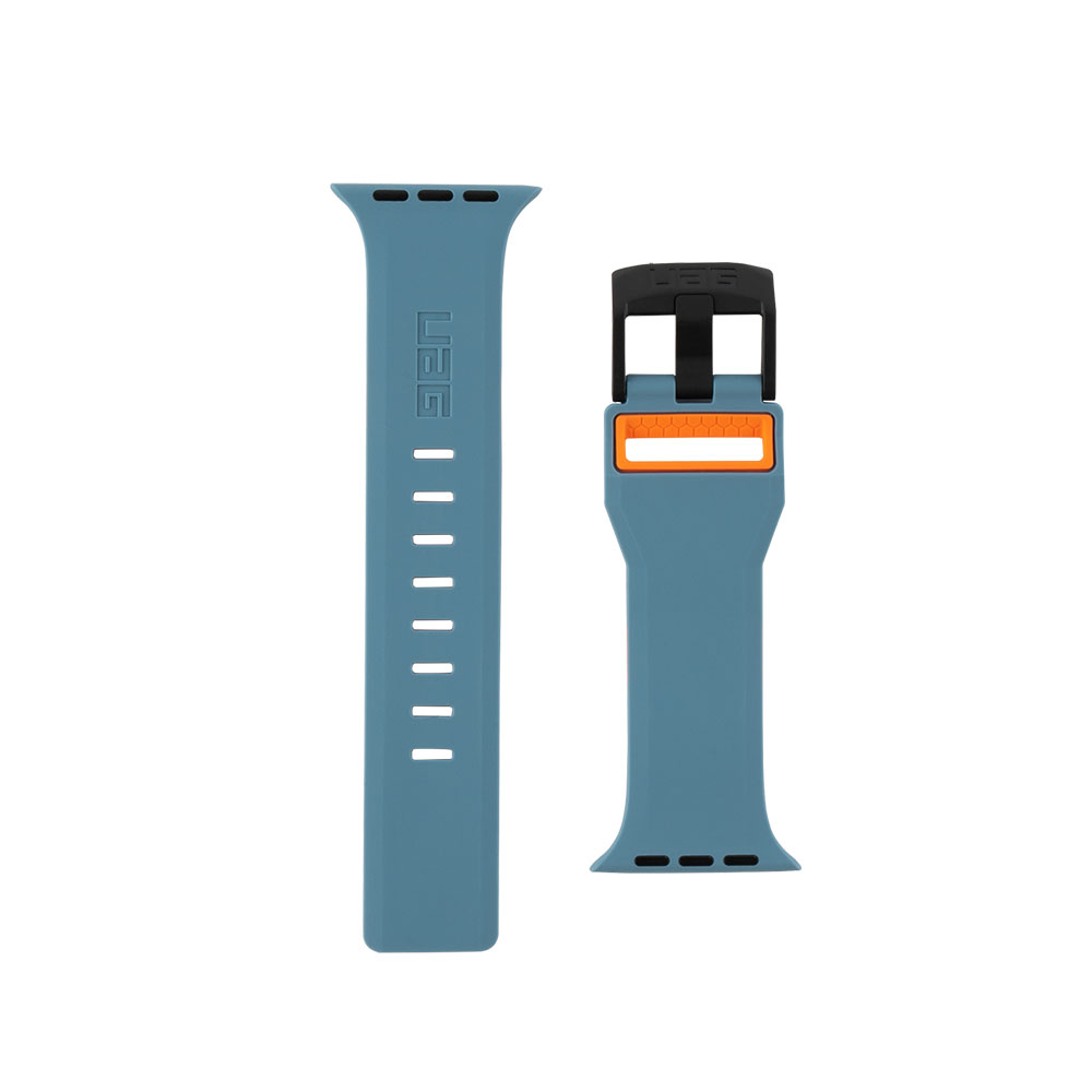 Picture of Apple Watch 49mm	Ultra  | UAG Civilian Silicone Strap for Apple Watch 42mm 44mm 45mm 49mm Ultra Series 4 5 6 7 8 SE SE2 (Slate Orange)