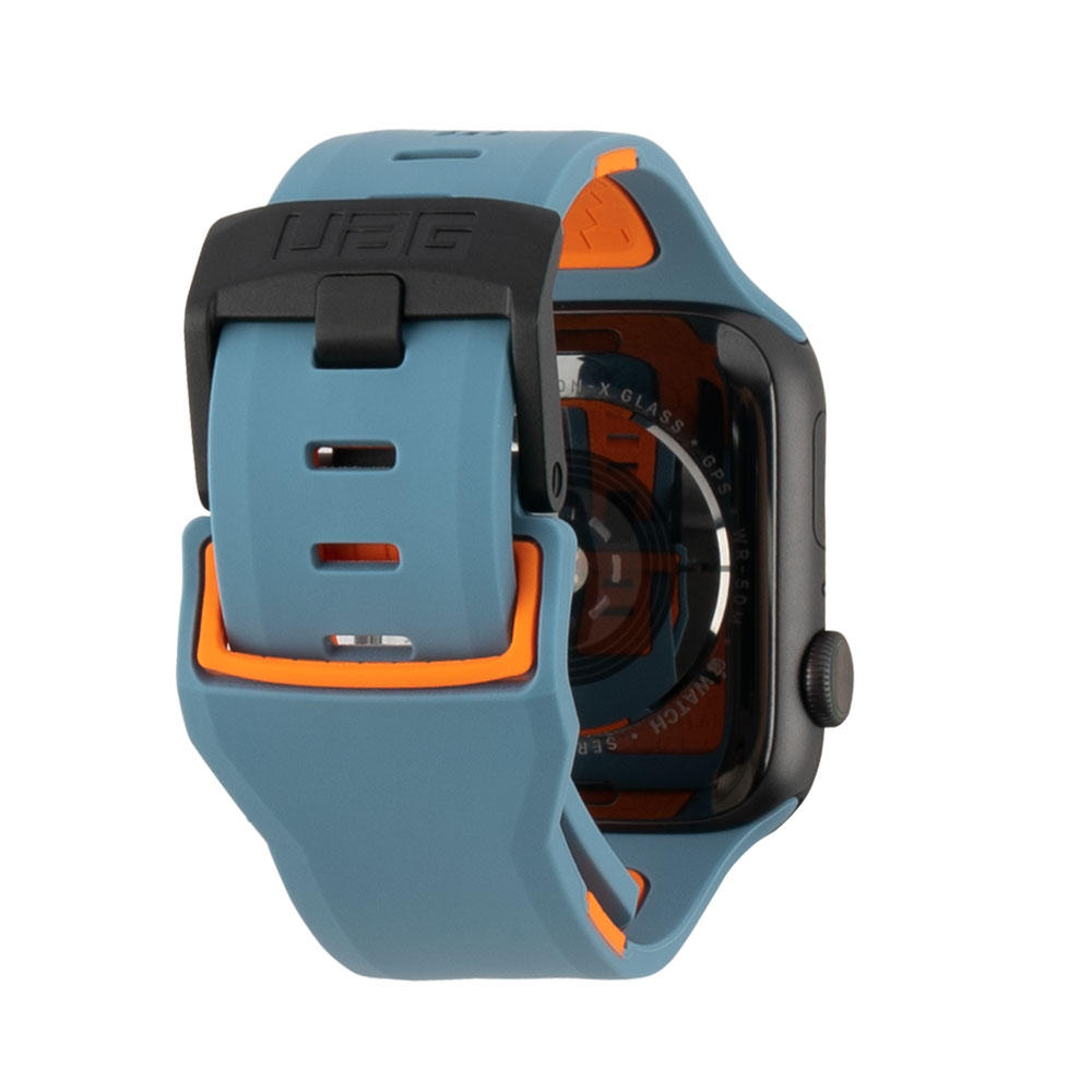 Picture of Apple Watch 49mm	Ultra  | UAG Civilian Silicone Strap for Apple Watch 42mm 44mm 45mm 49mm Ultra Series 4 5 6 7 8 SE SE2 (Slate Orange)