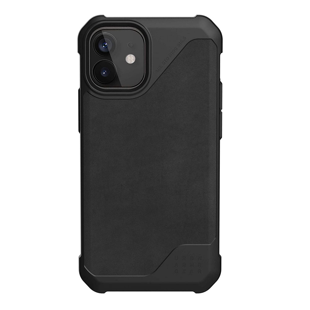 Picture of Apple iPhone 12 mini 5.4 | UAG Urban Armor Gear Metropolis LT Feather Light Heavy Duty Shockproof Slim Rugged Series for iPhone 12 Mini 5.4 (Leather Black)