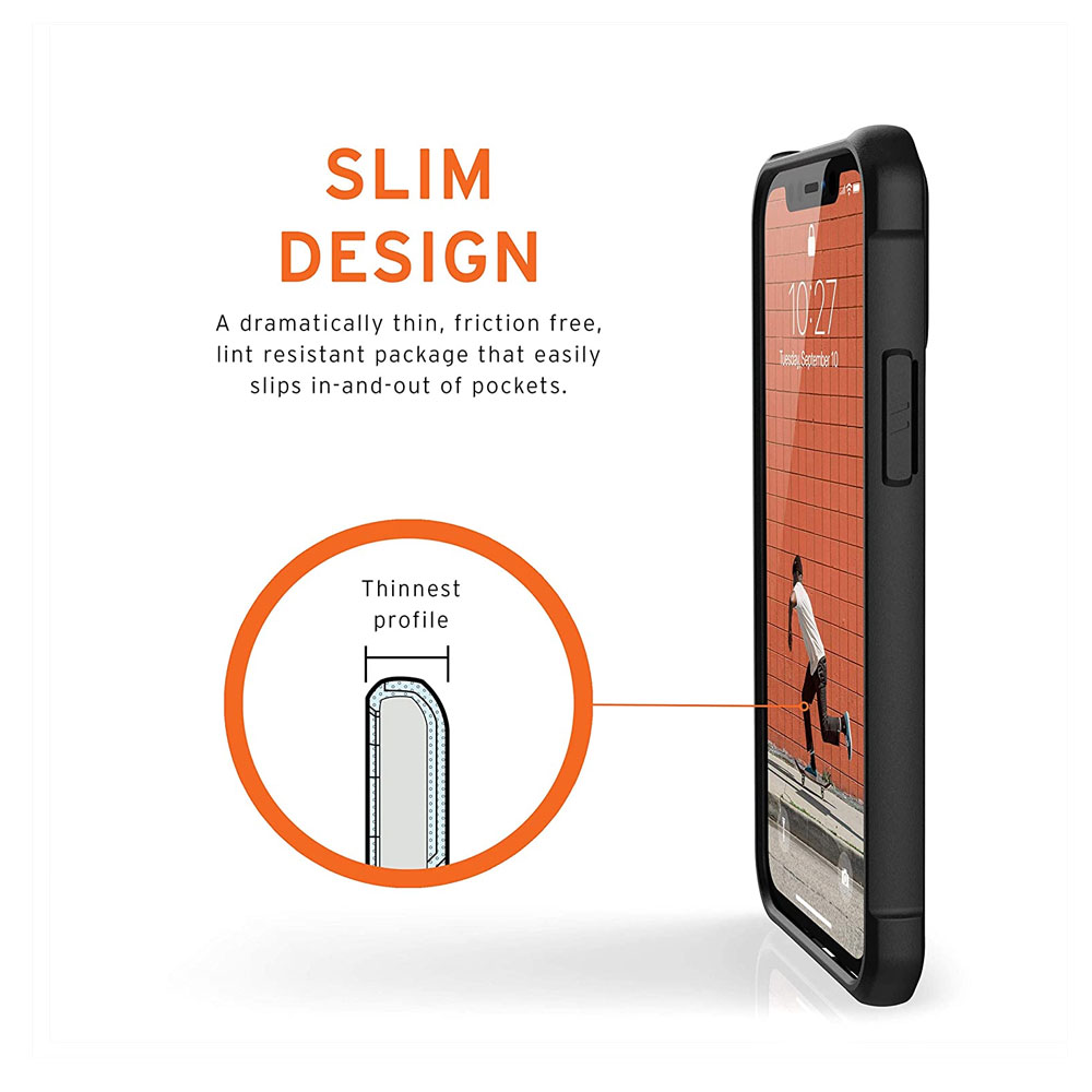 Picture of Apple iPhone 12 mini 5.4 | UAG Urban Armor Gear Metropolis LT Feather Light Heavy Duty Shockproof Slim Rugged Series for iPhone 12 Mini 5.4 (Leather Black)