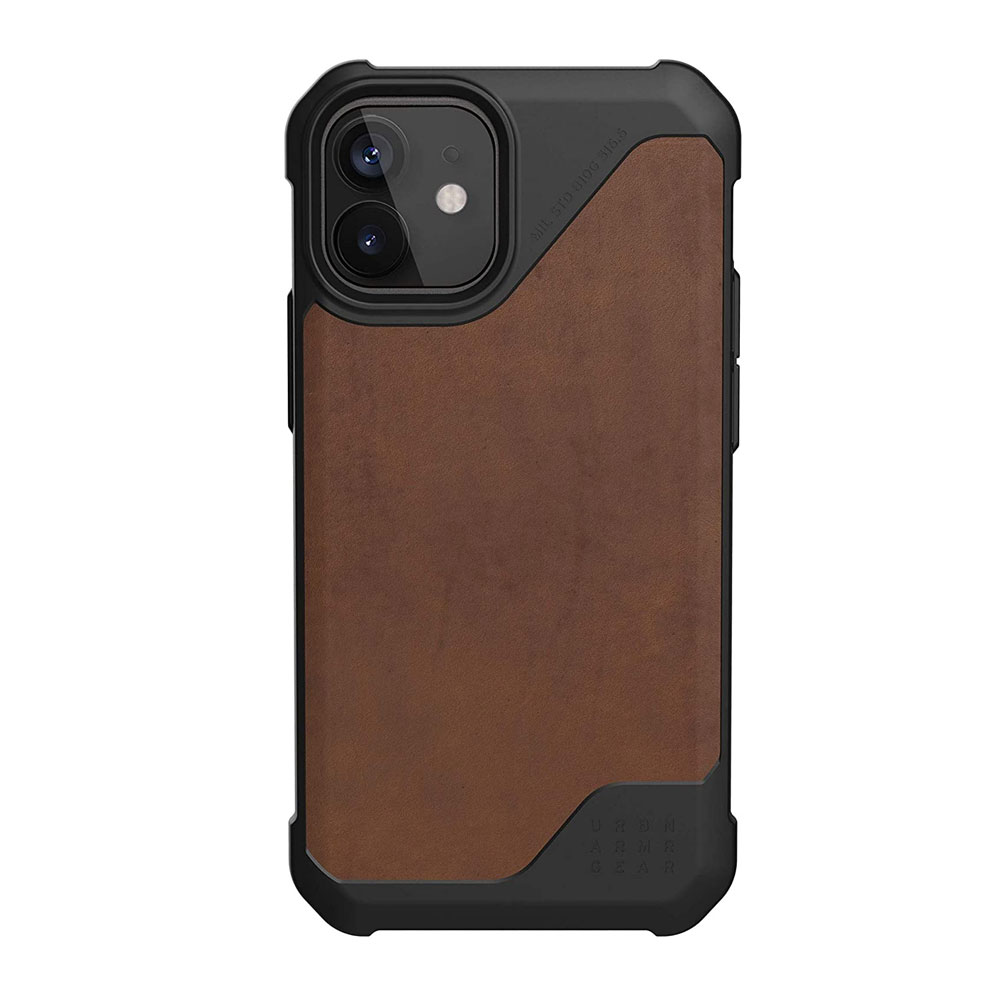 Picture of Apple iPhone 12 mini 5.4 | UAG Urban Armor Gear Metropolis LT Feather Light Heavy Duty Shockproof Slim Rugged Series for iPhone 12 Mini 5.4 (Leather Brown)