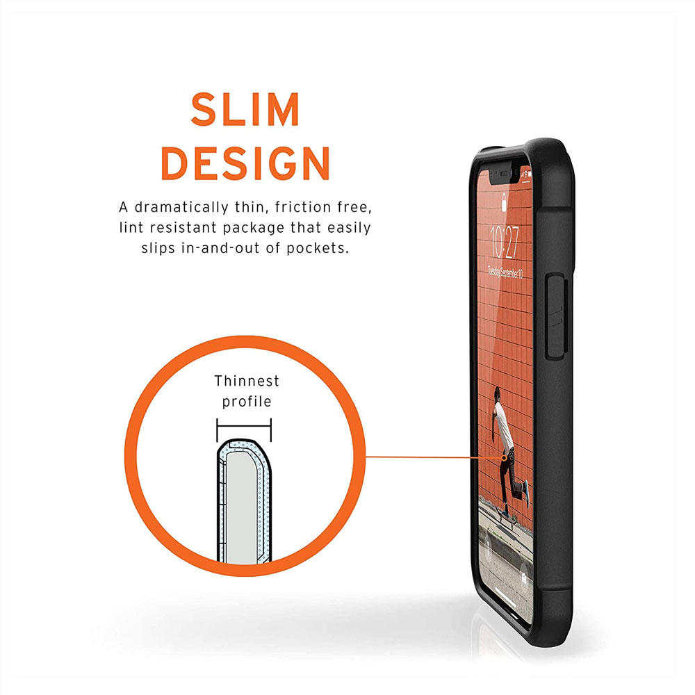 Picture of Apple iPhone 12 mini 5.4 | UAG Urban Armor Gear Metropolis LT Feather Light Heavy Duty Shockproof Slim Rugged Series for iPhone 12 Mini 5.4 (Leather Brown)