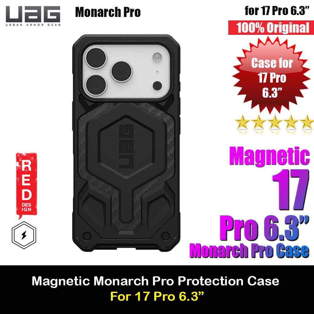 Picture of UAG Monarch Pro Magsafe Compatible Drop Proof Case for iPhone 17 Pro 6.3 (Carbon Fiber) Apple iPhone 17 Pro 6.3- Apple iPhone 17 Pro 6.3 Cases, Apple iPhone 17 Pro 6.3 Covers, iPad Cases and a wide selection of Apple iPhone 17 Pro 6.3 Accessories in Malaysia, Sabah, Sarawak and Singapore 
